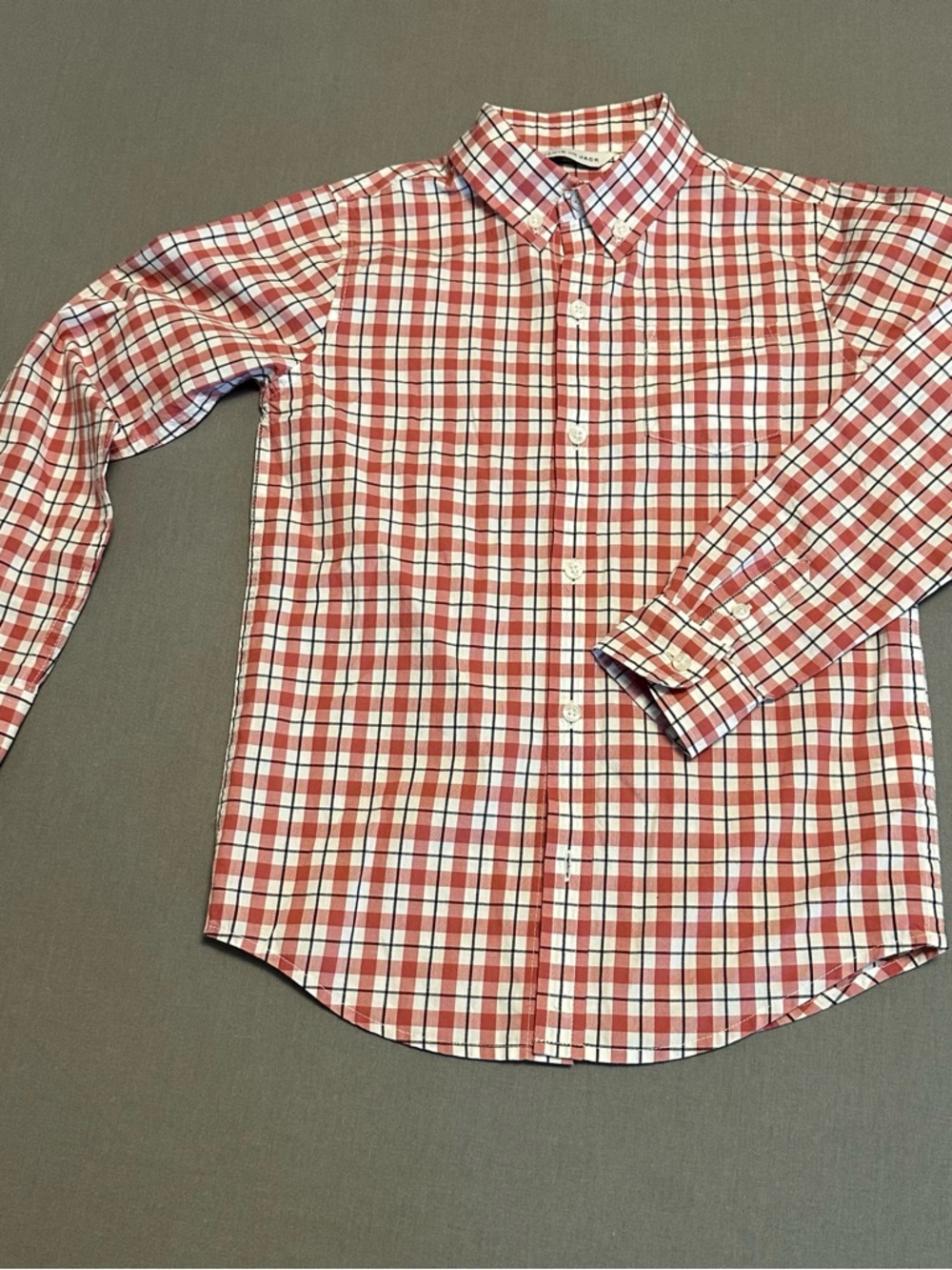 Boys Janie‎ and Jack Red Plaid Button-Down Shirt